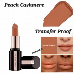 🌺Laura Mercier Peach Cashmere Caviar Smoothing Matte Lipstick Transfer Proof